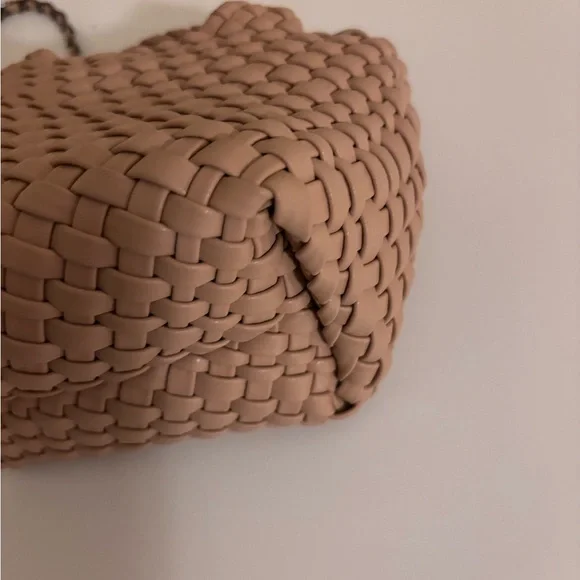 Woven Mini Tan Handbag Crossbody - Picture 4 of 5